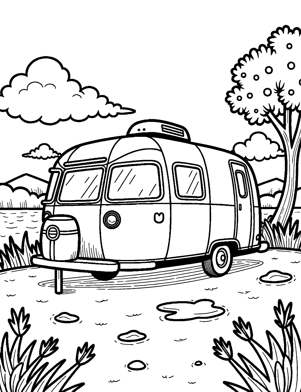 Airstream Desenho para Colorir