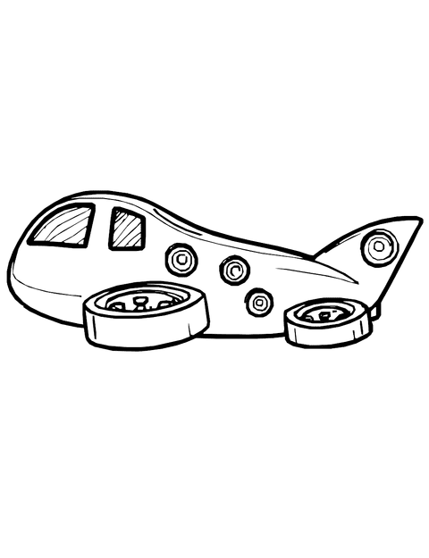 Airship Di Among Us coloring page