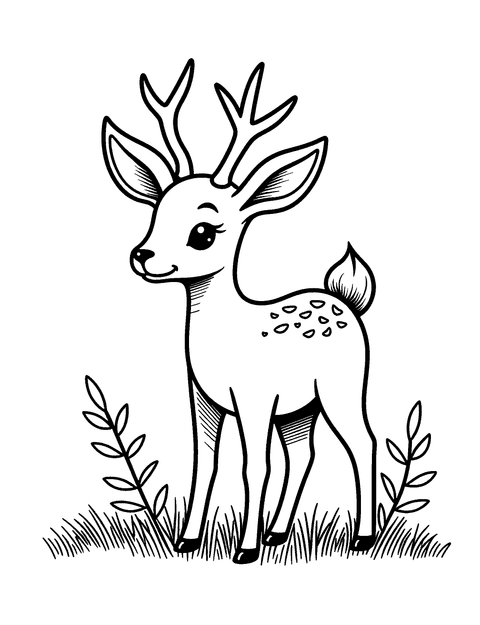 Baby Reh coloring page