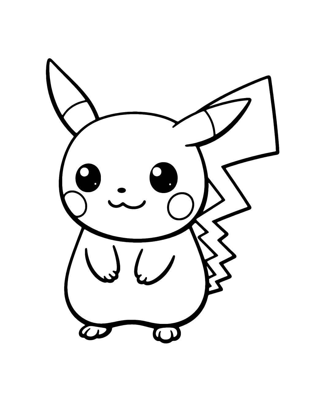 Vauva Pikachu-värityskuva