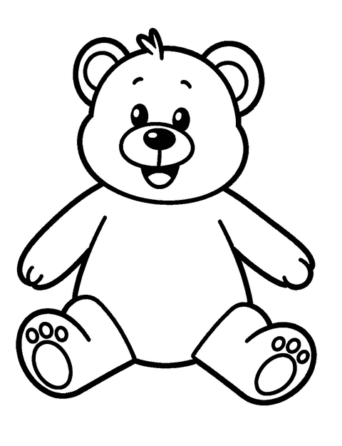 Baby Teddy Bear coloring page