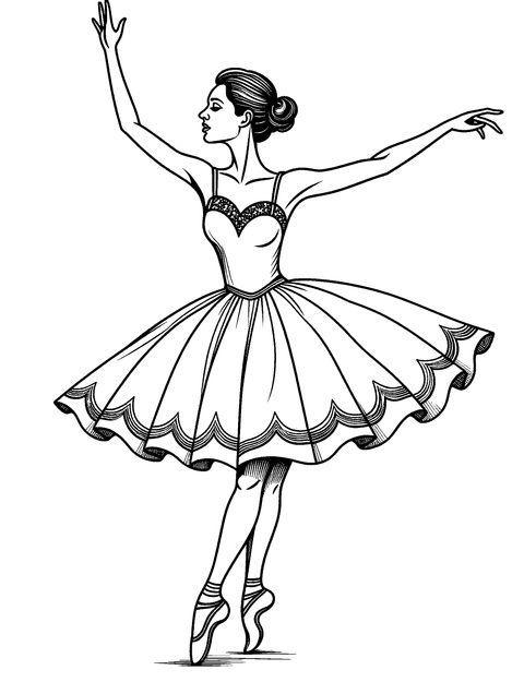 Performance Di Balletto coloring page