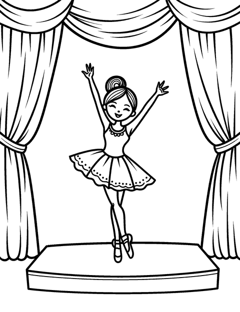 Palco Di Balletto coloring page