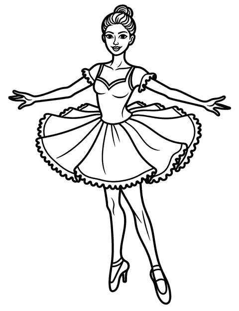 Insegnante Di Balletto coloring page