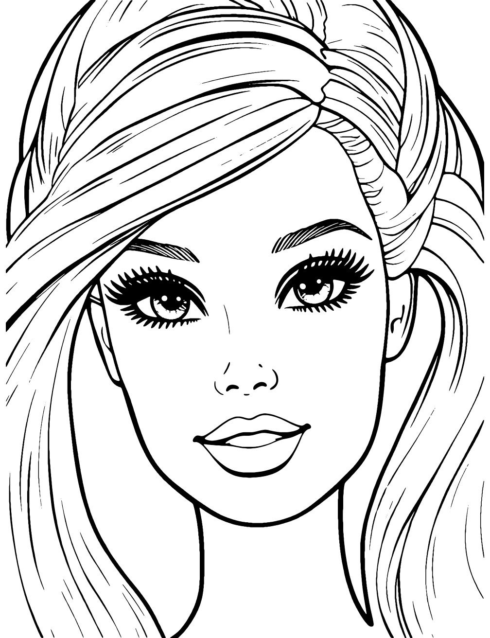 Maquiagem Da Barbie Desenho para Colorir