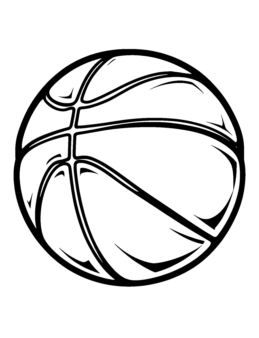 Basketbol Topu Boyama Sayfası