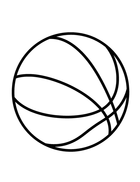 Basketball coloring page