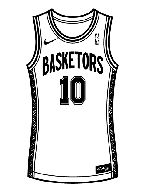 Basketball Trikot coloring page