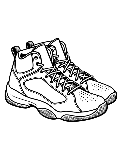 Basketballschuhe coloring page