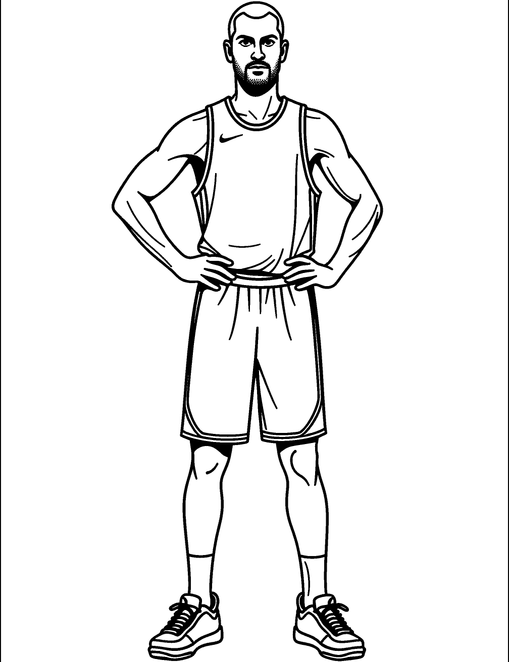 Dibujo de Uniforme De Baloncesto para colorear