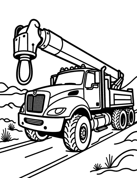 Camioncino Con Piattaforma coloring page