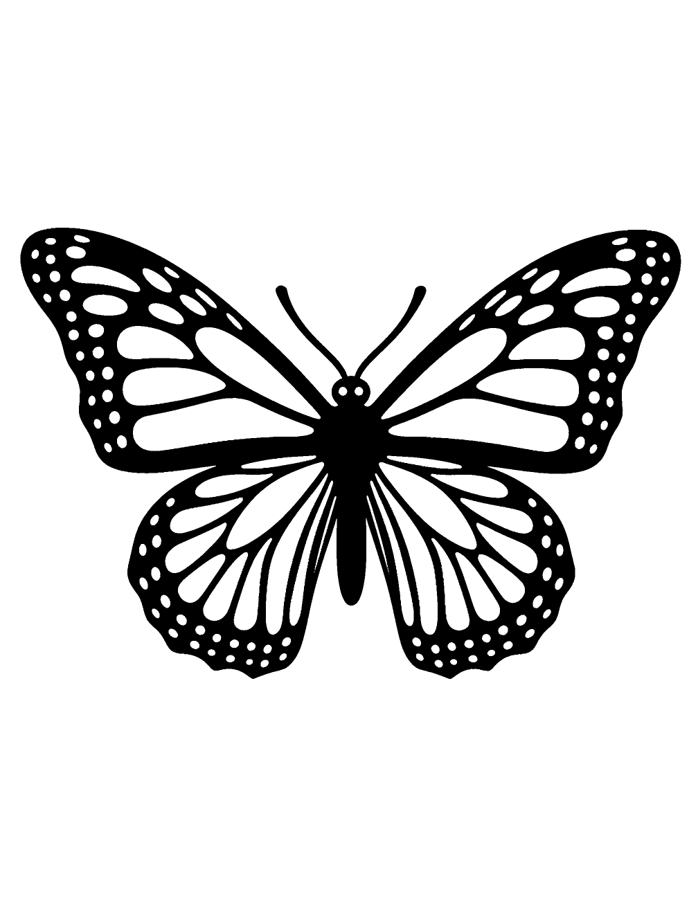 Dibujo de Zentangle De Mariposa para colorear