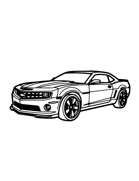 Camaro Auto coloring page