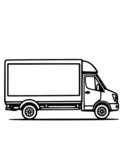 Auto Transporter coloring page