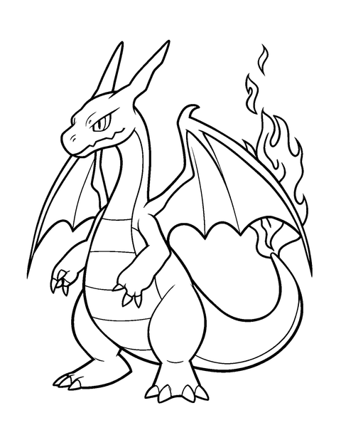 Charizard coloring page