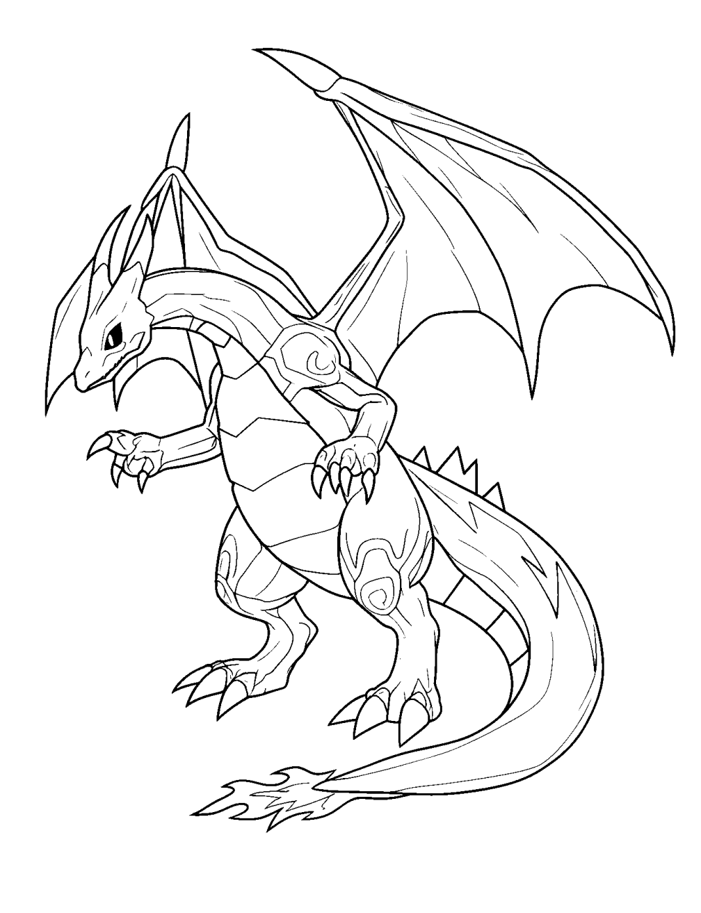 Dibujo de Charizard Pokemon Vmax para colorear