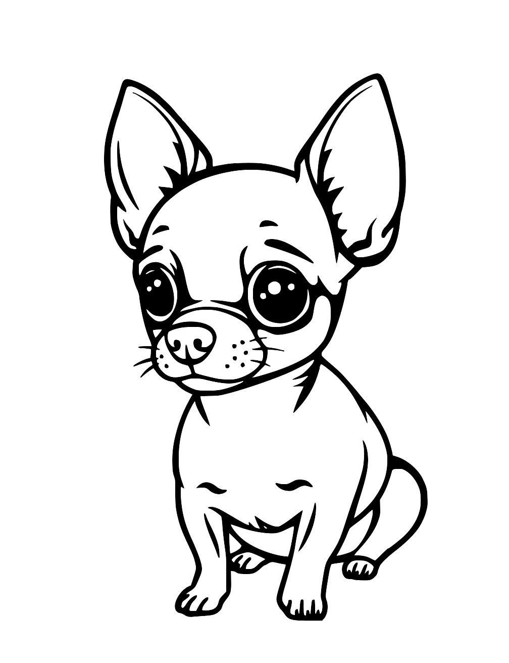 Chihuahua Hond Kleurplaat