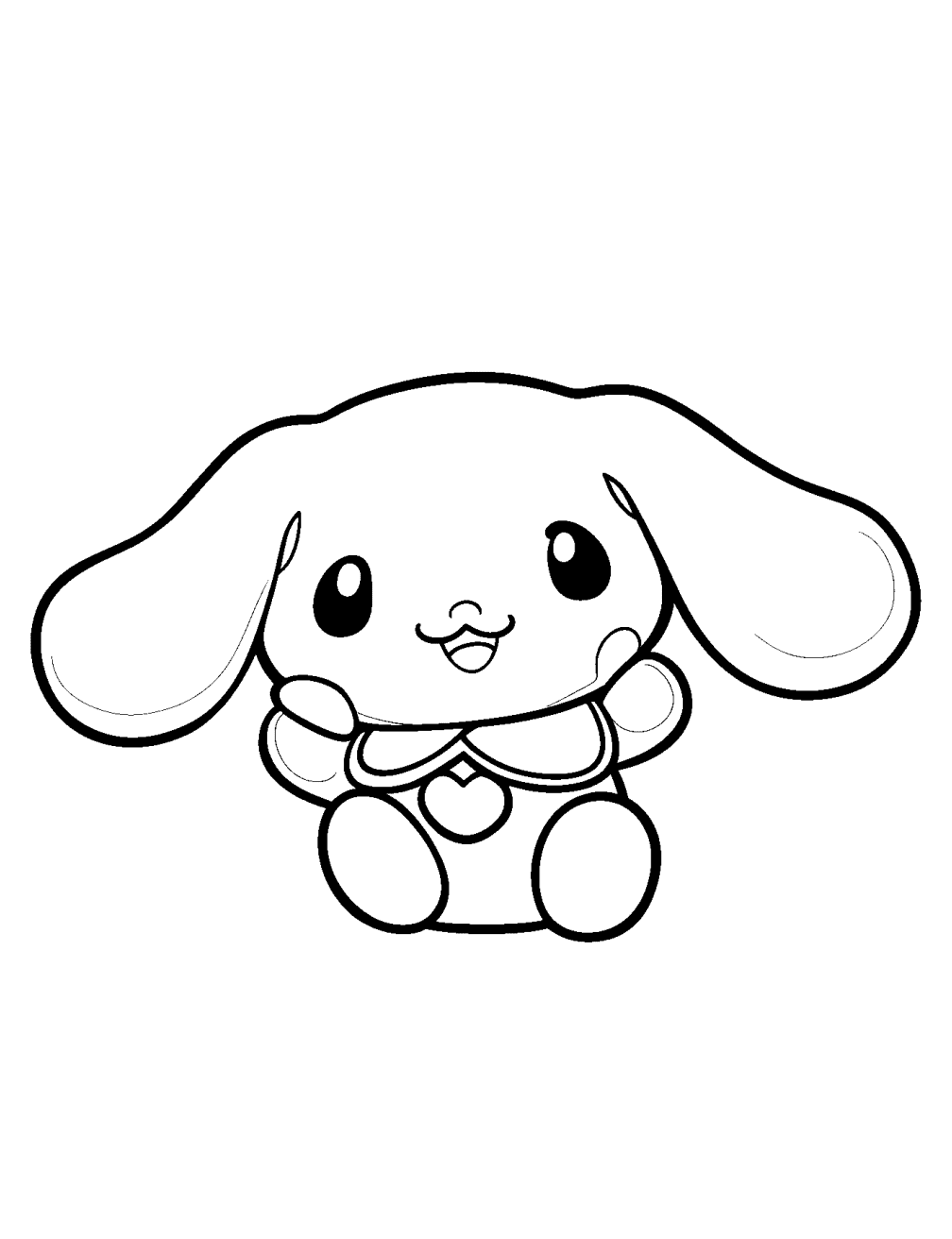 Dibujo de Cinnamoroll Sanrio para colorear