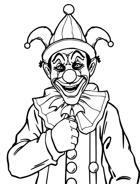 Circus Clown coloring page