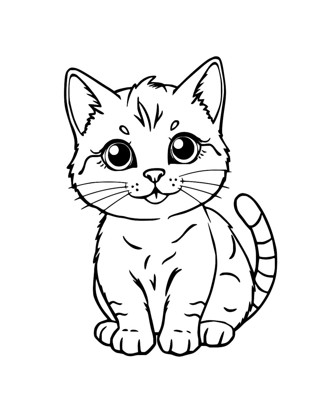 Cute Cat coloring page