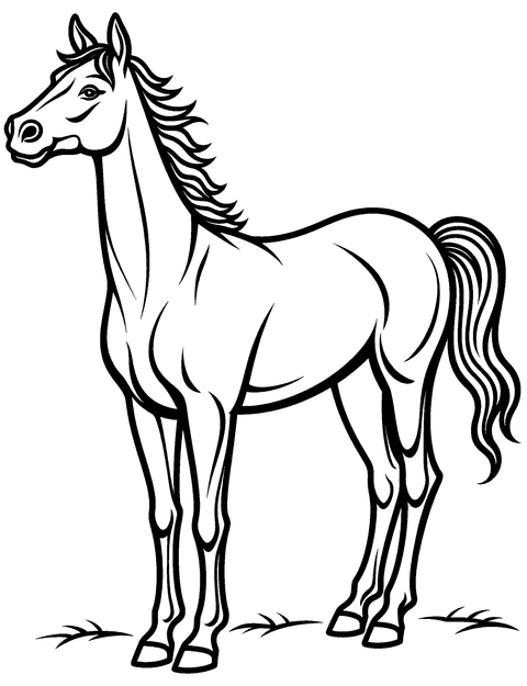 Cavallo Da Derby coloring page