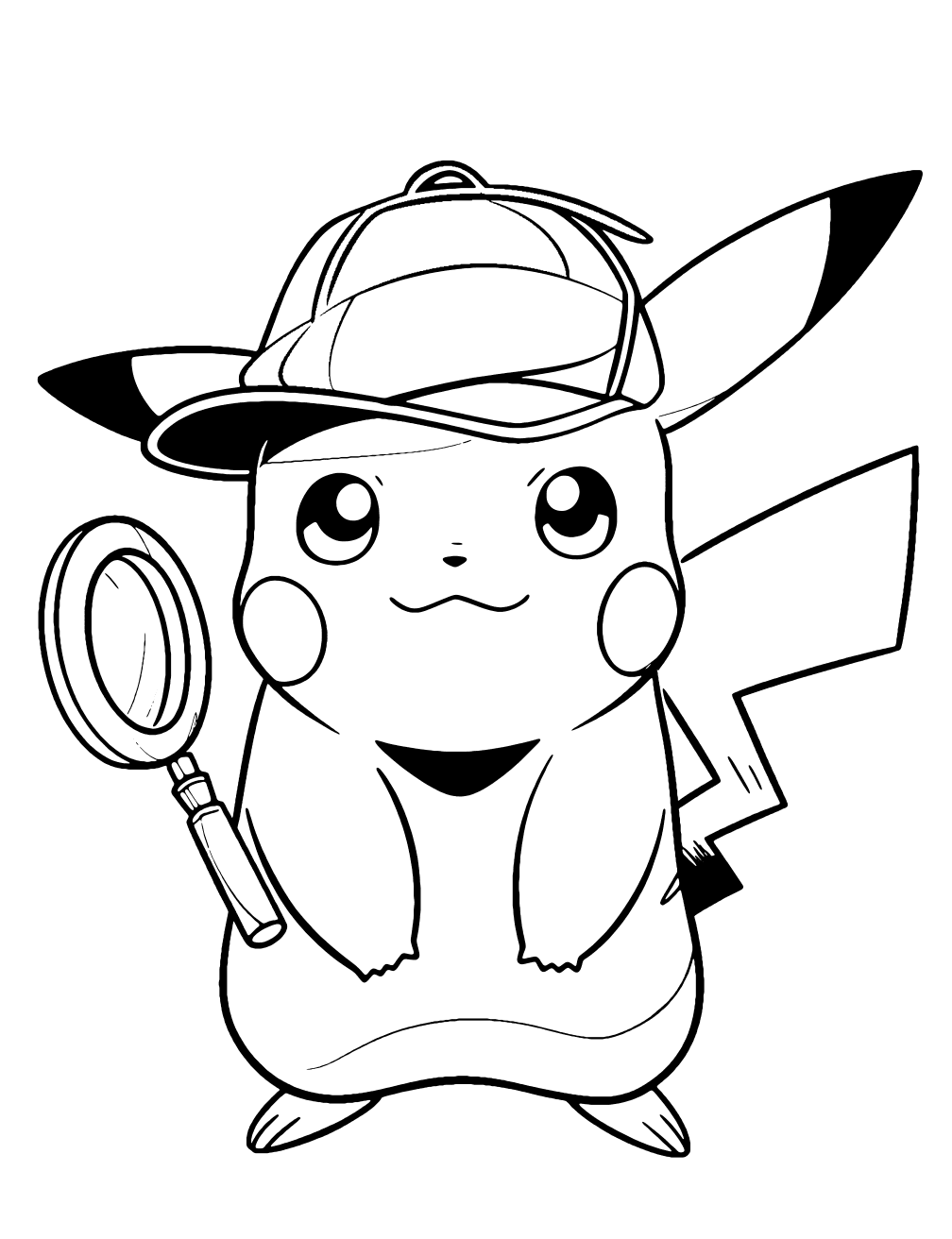 Detektiv Pikachu omalovánka