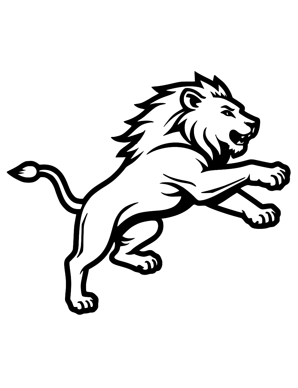 Detroit Lions Coloring Page