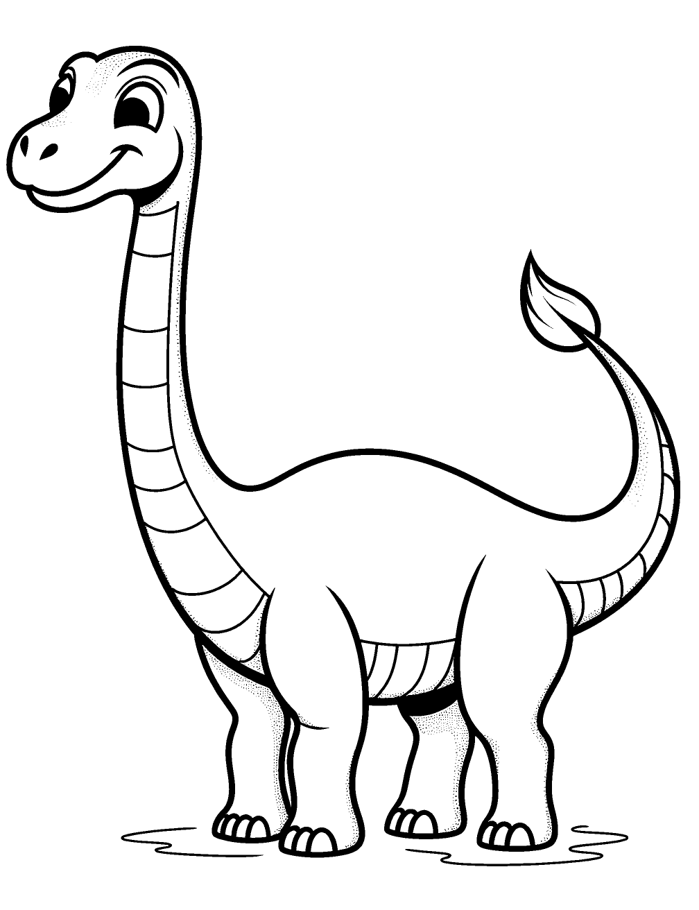 Dibujo de Diplodocus para colorear