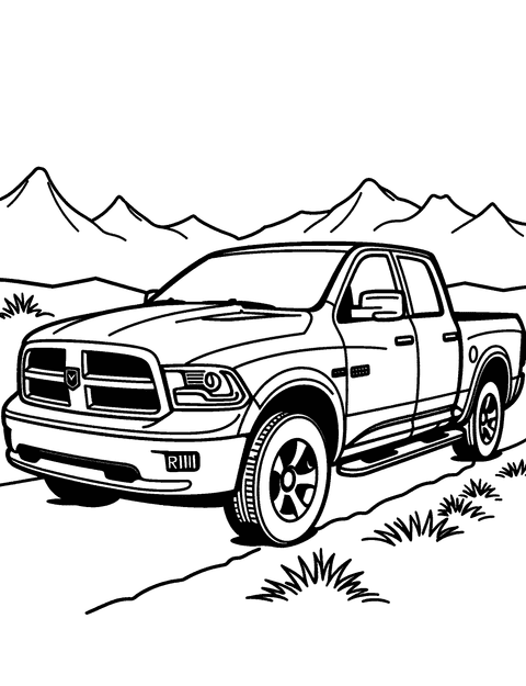 Furgone Dodge coloring page