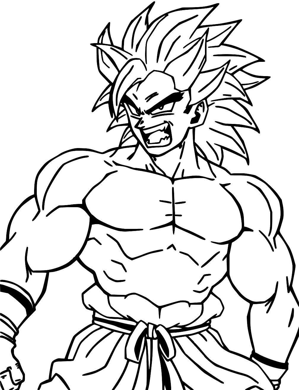 Dragon Ball Broly Színező