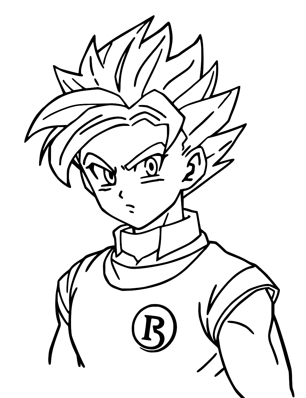 Dragon Ball Trunks Színező