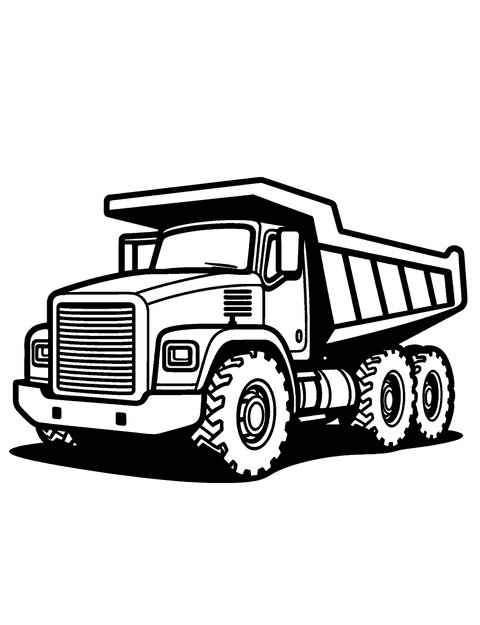 Camion Ribaltabile coloring page