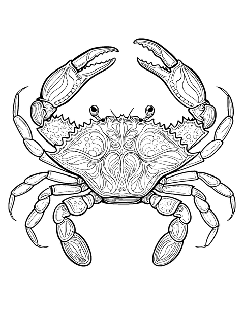 Dungeness Crab Coloring Page