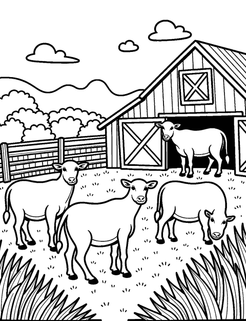 Farm Animals coloring page