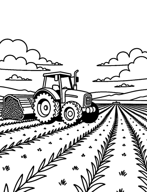 Farm Harvest coloring page