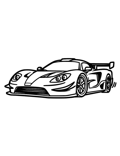 Snelle Auto coloring page