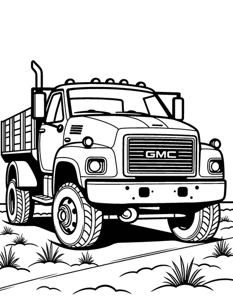 Camion Gmc coloring page