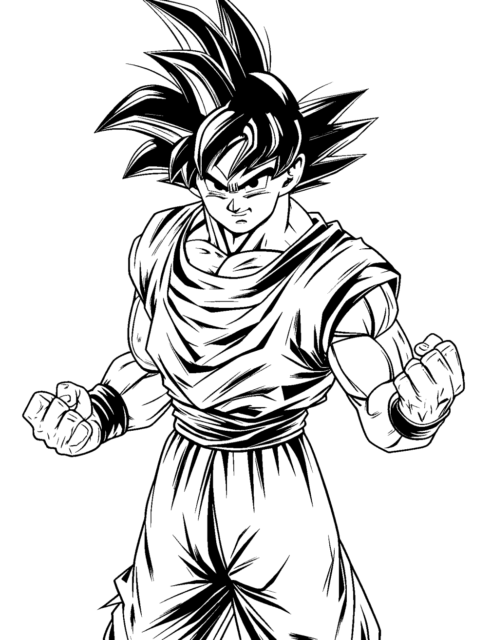 Dibujo de Goku para colorear