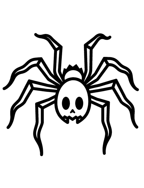 Araña De Halloween coloring page