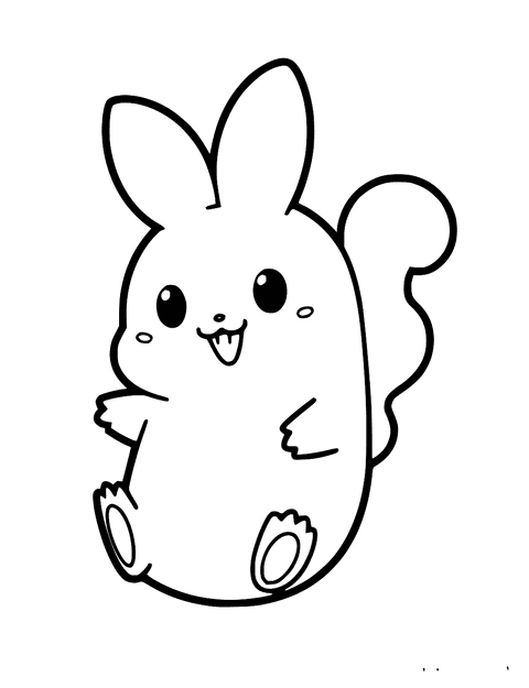 Cinnamoroll Feliz coloring page