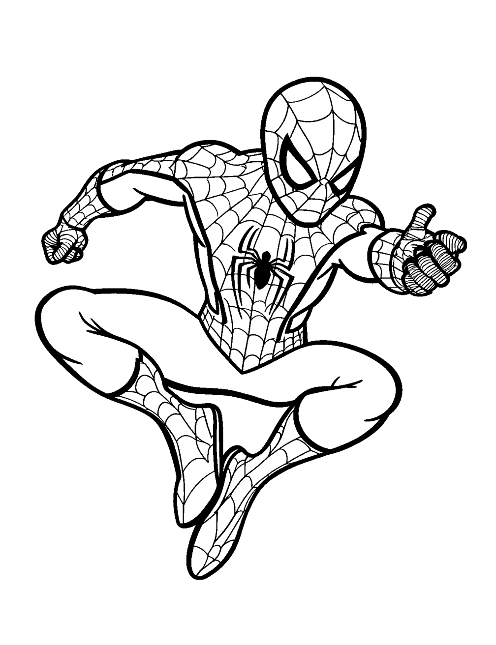 Glad Spider-man Tegning