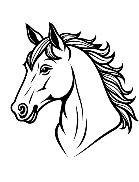 Testa Di Cavallo coloring page