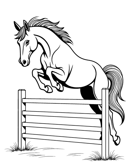 Cavallo Che Salta coloring page