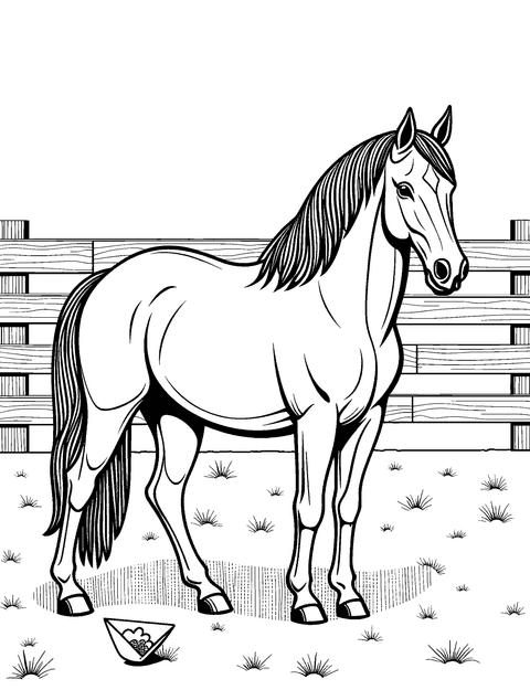 Stalla Di Cavalli coloring page