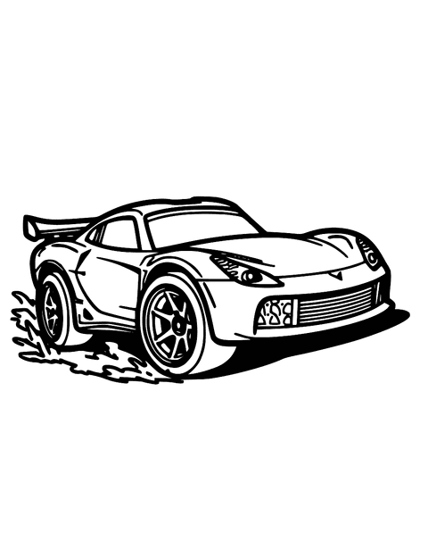 Hot Wheels Auto's coloring page