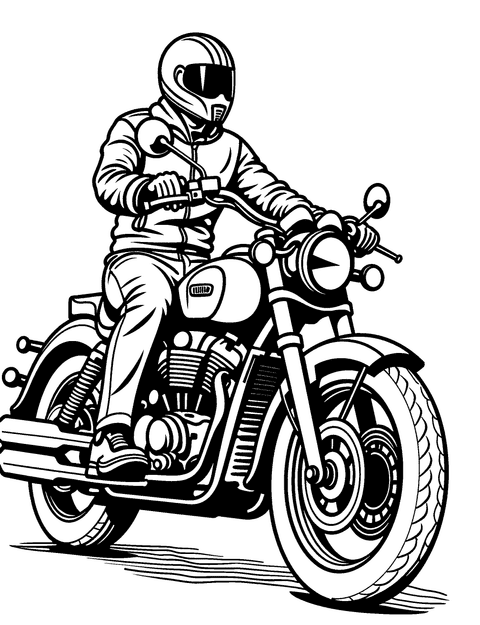 Moto Indian coloring page