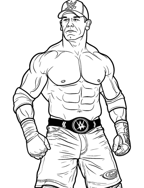 John Cena coloring page