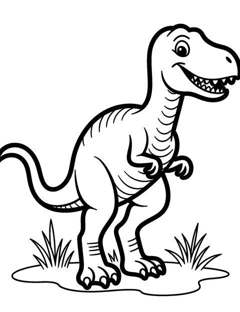 Jurassic Dinosaur coloring page