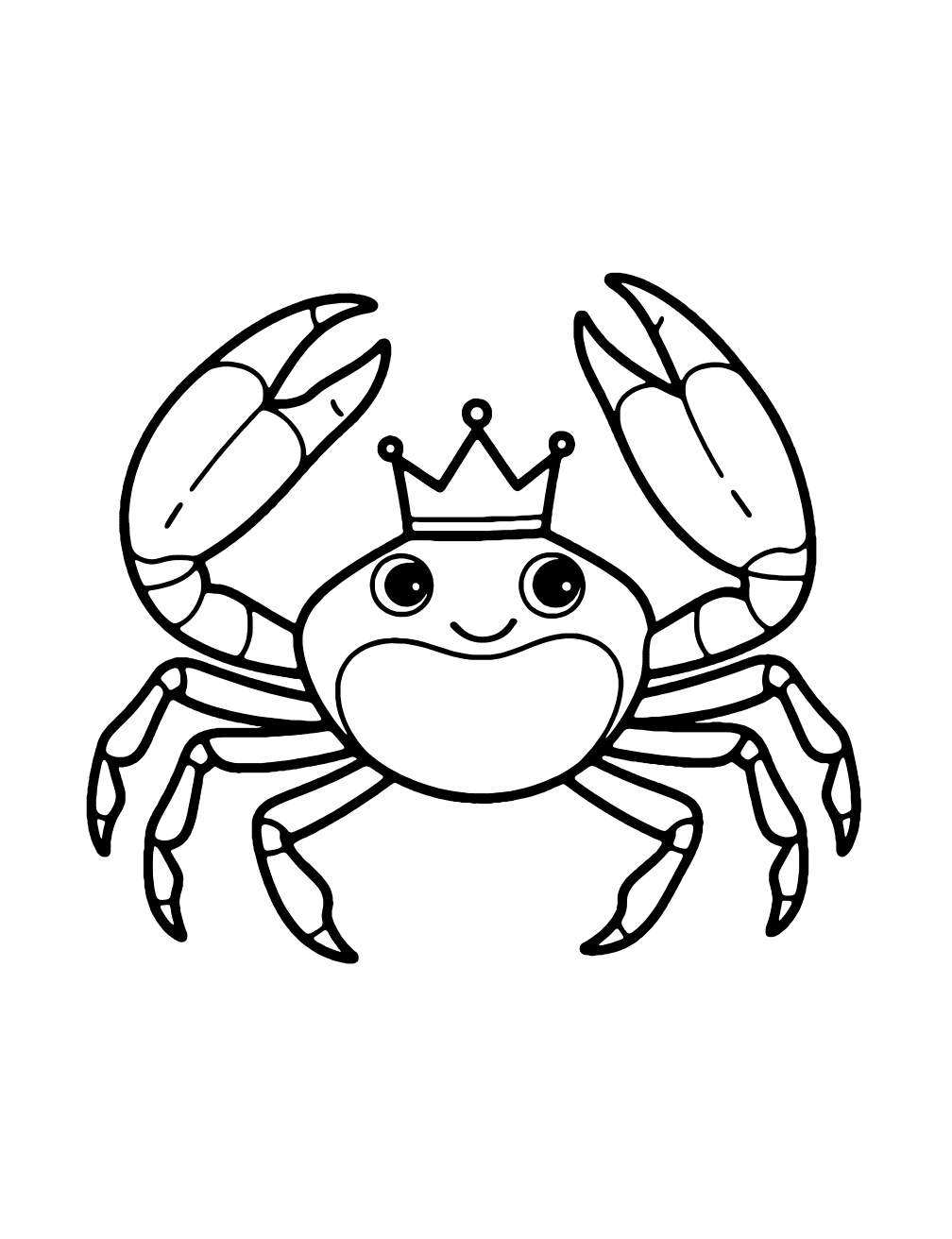 King Crab Coloring Page