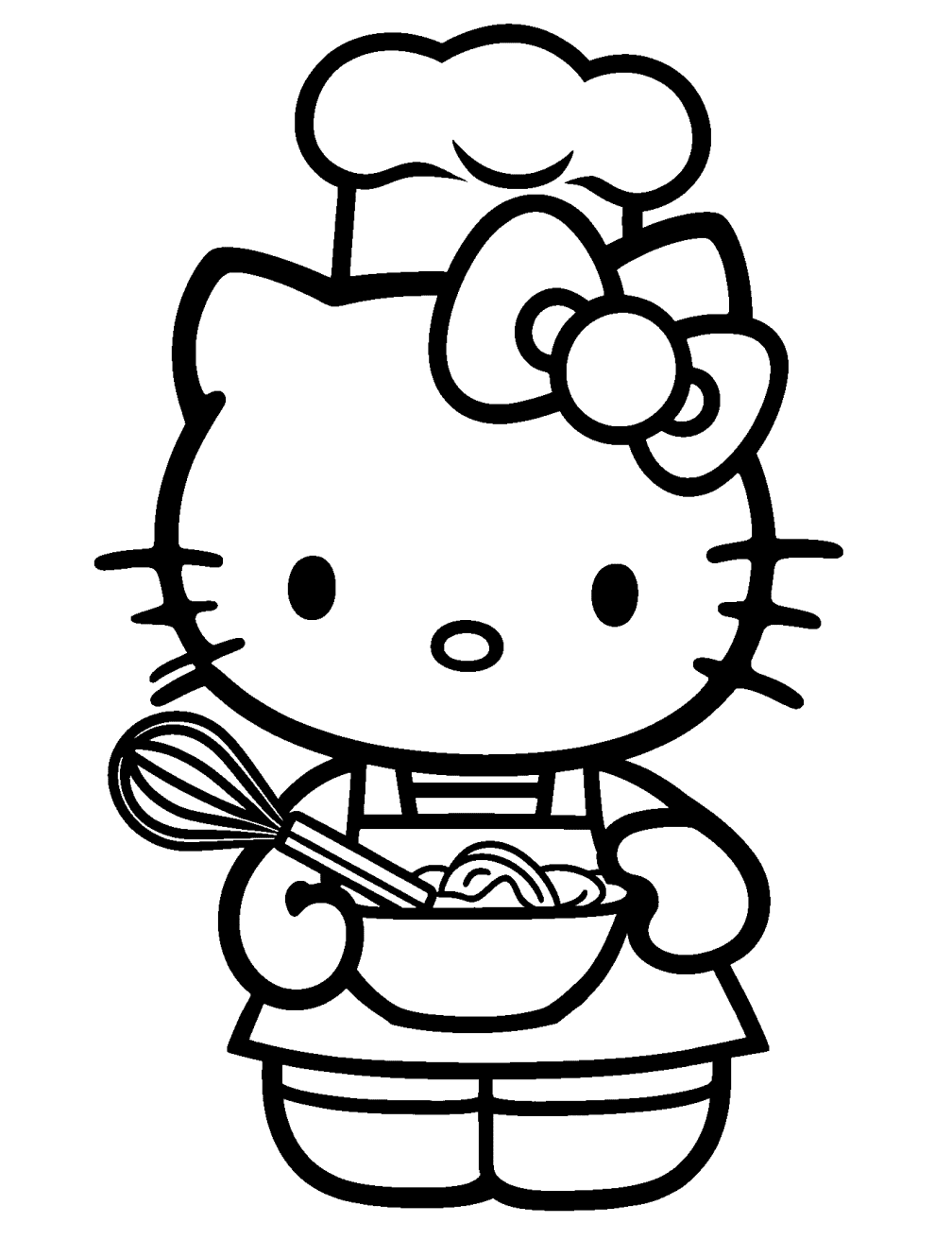 Hello Kitty Kokk Tegning